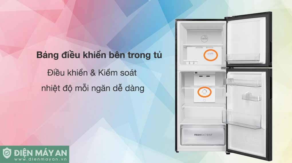 Tủ lạnh Aqua Inverter 189 lít AQR-T220FA(FB)